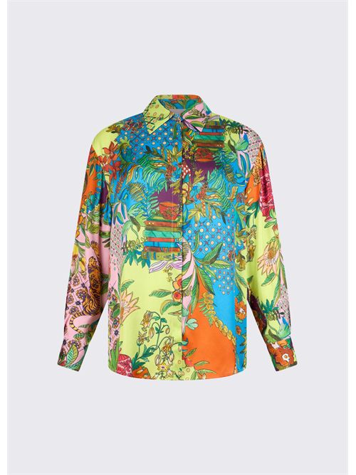 Camicia in raso stampato LIU JO | WA6485T471A/P9363